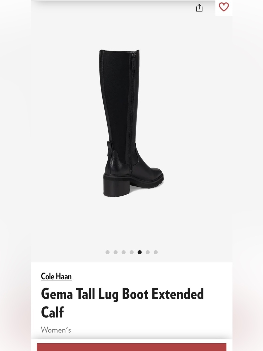 Cole Haan Gema Tall Lug Boot